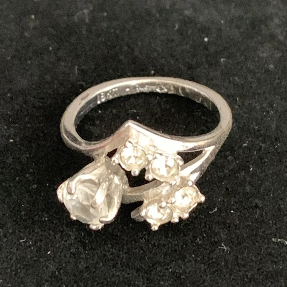 Vintage 18 KT Gold Plated Ring size 7-3/4 marked‎ 18 KT HGE